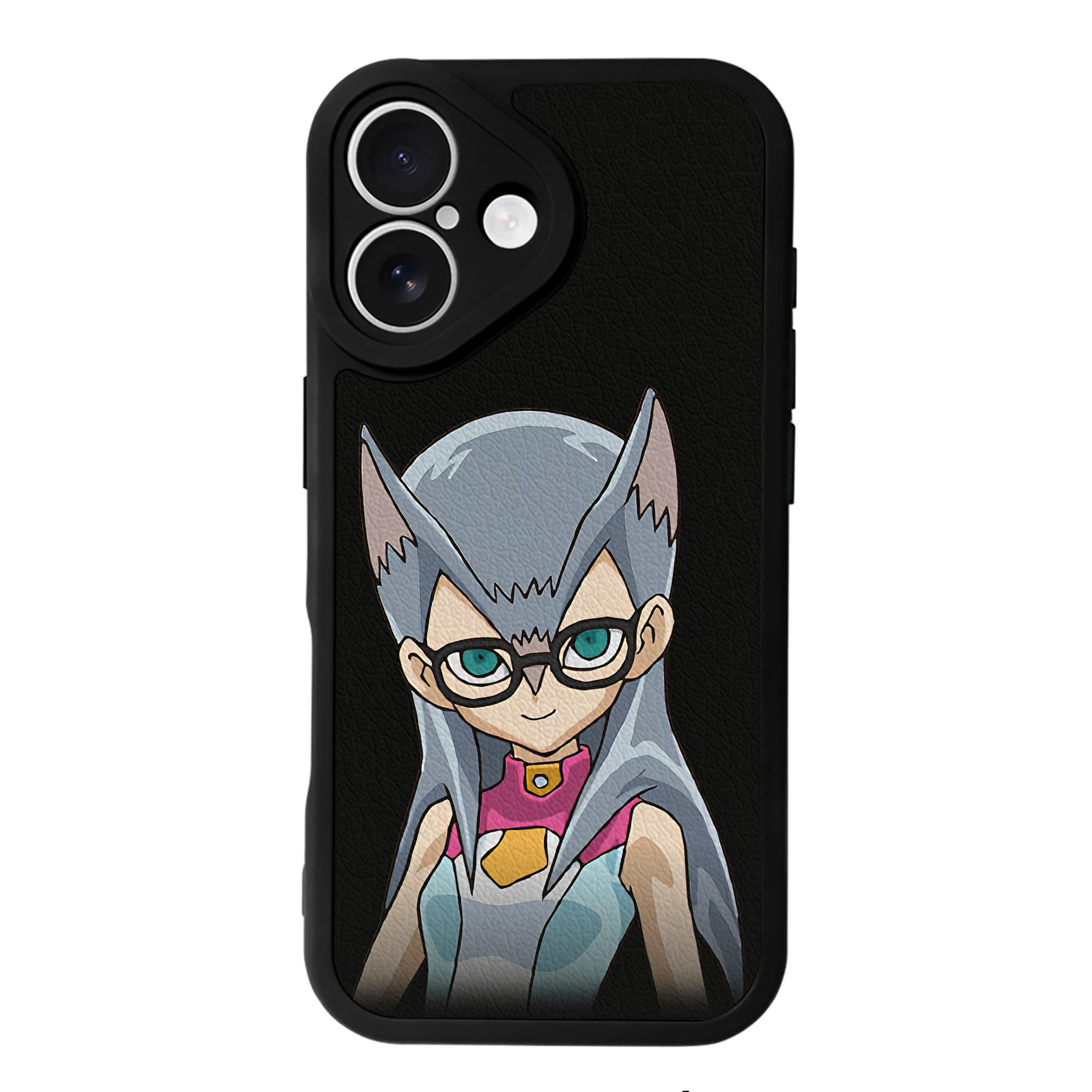 （画像用） 遊☆戯☆王 Yu-Gi-Oh! 【iPhone 16シリーズ対応】シリコンスマホケース（レザー調） 材質：シリコン